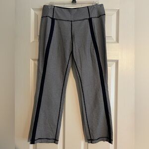 Lululemon Wunder Under Crop - Gingham Luon White Black